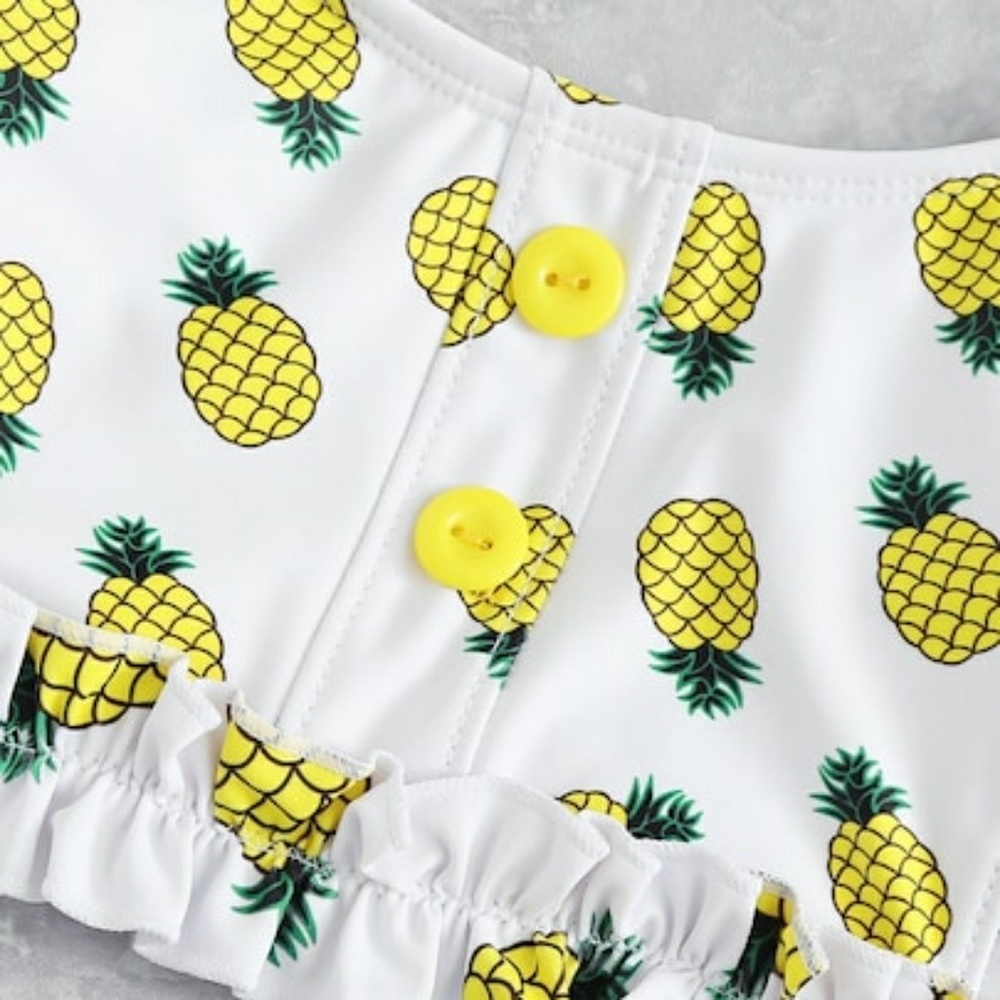 Pineapple Print Bikini 2 Piece Set - Picture 3 of 5